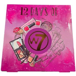 NEW W7 Advent Makeup Calendar, 12 Items In Package Pink